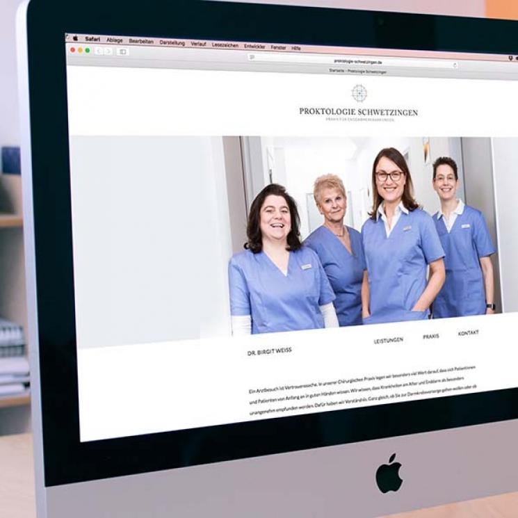 Website Proktologie Schwetzingen