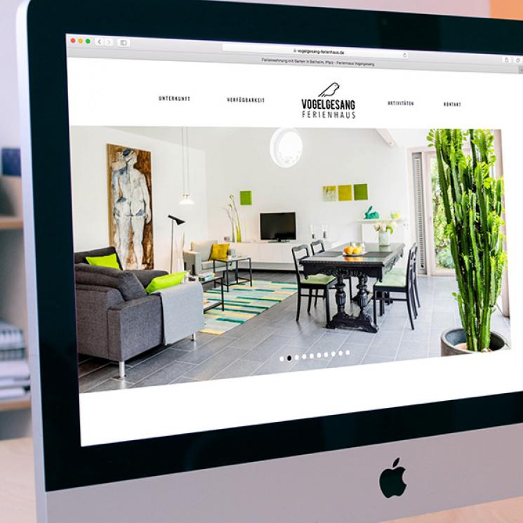 Website Vogelsang Ferienhaus