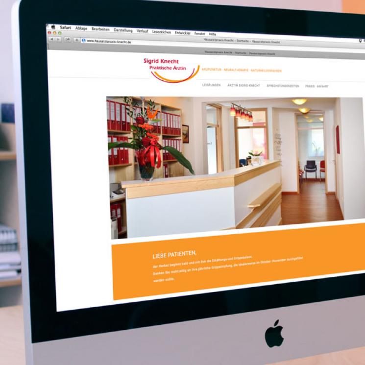 Website Hausarztpraxis Knecht