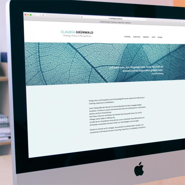 Website Claudia Grünwald